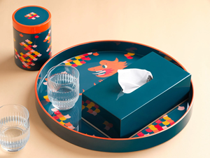 Caja de pañuelos de cuero para decoración del hogar de lujo moderna de colores en todas las formas, madera acrílica para servilletas y almacenamiento para uso en el inodoro - Product Image 2