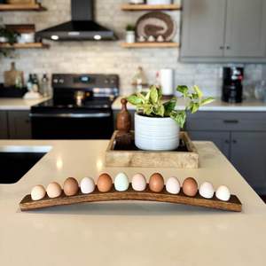 SUPPORT PORTE OEUFS EN BOIS DE HAUTE QUALITÉ POUR LA CUISINE DE LA FERME et l'utilisation du marché Ustensiles de cuisine Plateau à œufs pour Keed Egg Safe - Product Image 2