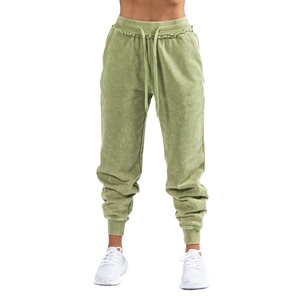 กางเกงวอร์มทรงจ็อกเกอร์ผ้าเฟรนช์เทอร์รี่แบบสโตนวอชสำหรับผู้หญิงปี 2025 ระบายอากาศได้ดี แห้งเร็ว ทรงขาบาน เอวกลาง แบบเรียบ - Product Image 6