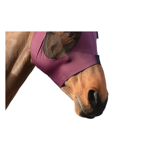 Gran oferta, máscara de mosca elástica púrpura personalizada para caballos, hecha de Material Spandex, venta al por mayor - Product Image 3