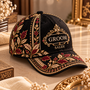 Casquettes de mariage personnalisées pour hommes, chapeaux de marié brodés, casquettes de garçons d'honneur, fournisseur de couvre-chefs pour événements et cérémonies - Product Image 3