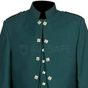 เสื้อโค้ทเอวผ้าโพลีเอสเตอร์แนวยุโรป85% เสื้อโค้ทเอวสก็อตลายเจ้าชายชาร์ลีโลโก้ตามสั่ง - Product Image 2