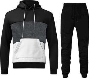 Vente en gros OEM Survêtements pour hommes Ensemble Sweats à capuche Survêtement pour hommes 2 pièces à capuche Sport Course à pied Camping Survêtements Ensembles de costumes de mode - Product Image 1