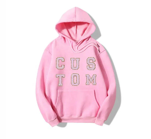 เสื้อลําลองผู้ชายแฟชั่นHoodieออกแบบที่กําหนดเองพัฟพิมพ์เย็บปักถักร้อยHoodieโลโก้ที่กําหนดเองขนาดใหญ่Streetwearผู้ชายHoodies - Product Image 3