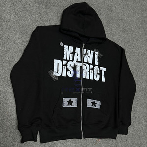 เสื้อฮู้ดผ้าฝ้าย100% มีซิปเสื้อฮู้ดดี้ระบายอากาศเป็นมิตรกับสิ่งแวดล้อม - Product Image 5