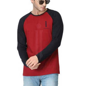 Camisetas de manga larga de la mejor calidad Camiseta de manga completa de algodón puro personalizada para hombre - Product Image 1