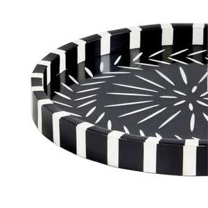 Plateau d'incrustation en corne d'os avec sous-verre, dernier design, style classique, nouveau modèle pour servir dans les ustensiles de cuisine, vaisselle utilisée - Product Image 6