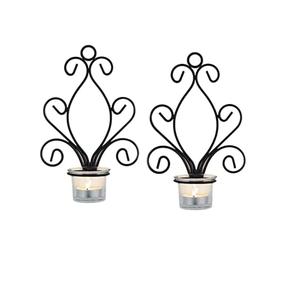 Decoración del hogar iluminación pared Scones calidad superior Metal hierro hecho a mano vela palo colgante de pared para uso en el jardín interior - Product Image 6