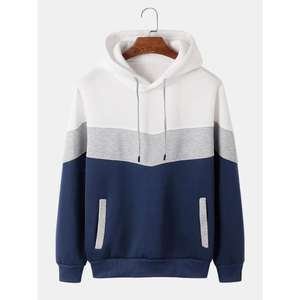 เสื้อฮู้ดดี้ขนสัตว์กันลมเป็นมิตรกับสิ่งแวดล้อมสำหรับผู้ชาย ขายดีในฤดูใบไม้ร่วง แบบสวมหัวมีหมวก - Product Image 3