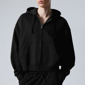 Sweats à capuche à épaules tombantes avec logo personnalisé en gros pour hommes French Terry 100% coton respirant surdimensionné tendance - Product Image 6