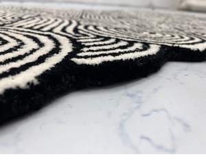 Rissa <b>Rug</b> Black and White <b>Tufted</b> <b>Rug</b> Handwoven High Quality Area <b>Rug</b> for Living Room Hall - Product Image 3