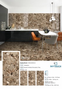 600 X600 mm por el fabricante y exportador indio de brillante con diseños blancos en él con porcelana de diferentes colores Azulejos de porcelana pulida Azulejos de cerámica - Product Image 3