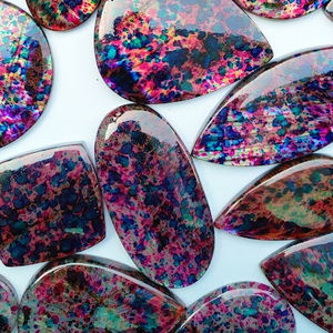 Piedra preciosa de labradorita recubierta de fuego múltiple con el mejor patrón más vendido para joyería Gemas de labradorita multicapa para joyería - Product Image 2