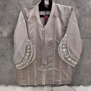 ชุดสูทปาร์ตี้อินเดียหรูหราและสะดวกสบายดีไซน์เนอร์ XL (42) ผ้าไหมวิสคอสซาลวาร์ Kameez - Product Image 1