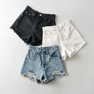 Top qualité été jean Shorts pour femmes 2025 personnaliser nouveau lavé femmes Shorts Design classique en détresse Denim Shorts - Product Image 5