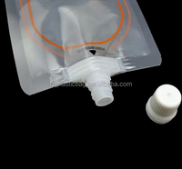 Pochettes transparentes à bec verseur pour boissons, en PET, VMPET, PE, haute barrière, taille personnalisée, qualité alimentaire, MOQ 20 000 pièces, pour emballage de jus et de boissons