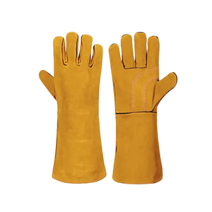 Guantes de soldadura de cuero de invierno de alto rendimiento Palma de Pistola diseñada para guantes de cuero de invierno reflectantes de frío extremo para hombres - Product Image 3
