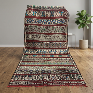 Alfombras de Lana Berber Marroquíes Hechas a Mano al por Mayor, con Patrón Geométrico y Pelo Corto, Anudadas a Mano - Product Image 6