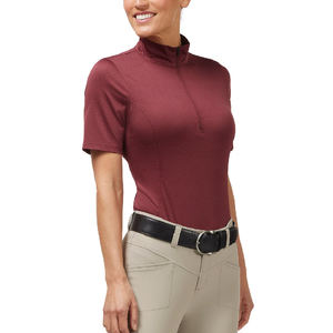 2024 capa Base ecuestre deportiva personalizable para Camisas de mujer Venta caliente montar OEM capa Base de caballo camisas ecuestres - Product Image 1
