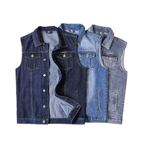 Veste sans manches à séchage rapide, nouveau design tendance, unisexe, hommes femmes, veste en jean de cow-boy, veste en jean à capuche pour femmes - Product Image 2