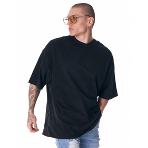 Custom <b>Printed</b> Dropped Shoulders Tee <b>Shirts</b> Heavyweight <b>Plain</b> Boxy <b>T</b>-<b>Shirts</b> Men Oversized 100% Cotton Blank - Product Image 4