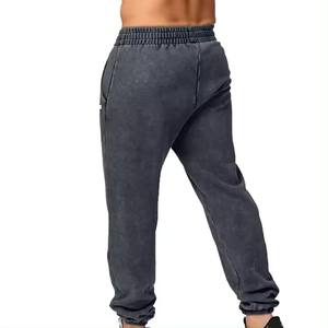 Pantalones de lavado ácido de algodón de alta calidad Diseño de secado rápido y transpirable Estilo informal de tendencia con colores personalizados - Product Image 3