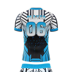 Spandex de alta calidad/Uniforme gaélico de algodón Impresión digital Secado rápido Transpirable Mangas cortas Tallas grandes Nuevo diseño Ropa deportiva - Product Image 3