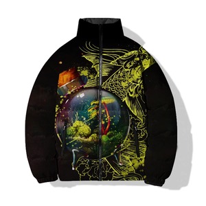 Veste matelassée personnalisée imprimée en 3D pour hommes, tendance de l'hiver, veste chaude respirante coupe-vent, veste pour hommes OEM - Product Image 1