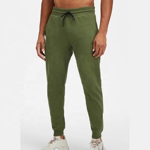 Pantalon de survêtement personnalisé uni de haute qualité coupe régulière cordon de serrage entraînement 100% pantalon de survêtement en molleton de coton pour hommes avec poches - Product Image 5