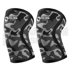 Wholesale 7mm Neoprene Camo Weight Lifting Gym <b>Knee</b> <b>Sleeve</b> High Quality Fitness Safety Sublimation Printing Camouflage Design - Product Image 1