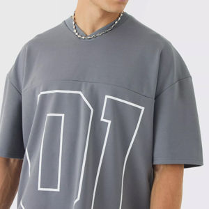 เสื้อเจอร์ซีย์พิมพ์โลโก้แห้งเร็วระบายอากาศได้ดี - Product Image 5