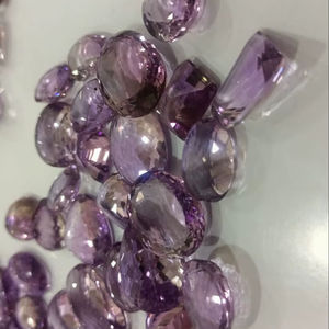 AAA High Quality Natural Handmade Amethyst <b>Cushion</b> Cut Oval Wait a few seconds and try to cut or copy again 20% Off And Gift - Product Image 1