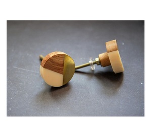 ลูกบิดไม้เรซิ่นจากอินเดีย ฮาร์ดแวร์ทองเหลืองสำหรับตู้ สำหรับลิ้นชักครัว คุณภาพเยี่ยม - Product Image 4