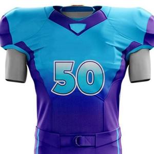 Derniers modèles d'uniformes de football américain pour hommes, logo/couleur personnalisés, respirant, confortable, de haute qualité, uniforme de football américain pour hommes - Product Image 2
