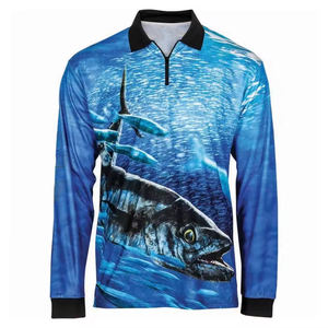 Camisetas de pesca sublimadas personalizadas de alta calidad, diseño de manga larga de secado rápido, logotipo, tamaño XXS, poliéster, precios razonables - Product Image 2