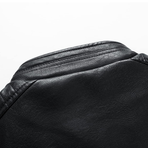 Chaqueta de bicicleta de cuero de alta calidad para hombre Chaqueta de bicicleta ajustada Chaqueta de bicicleta de estilo motociclista Racer - Product Image 4