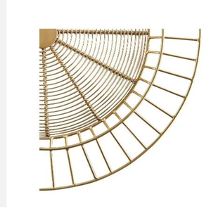 26. Assiettes de présentation en acier inoxydable écologiques en or rose, plateau de service pour la fête, la maison et le restaurant - Product Image 4