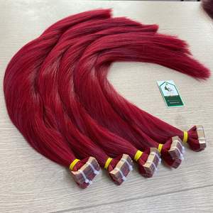 Cinta en extensiones de cabello Natural Virgen cruda Super dibujado largo recto europeo 100% cabello humano Remy - Product Image 2