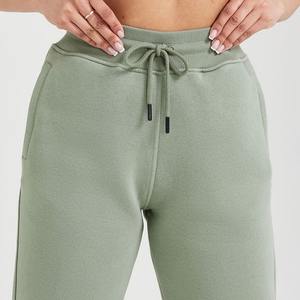 Pantalon de jogging en polaire pour femme, intérieur brossé doux, taille élastique, coupe décontractée et confortable, bas fuselé pour le loungewear - Product Image 3