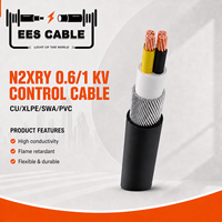 Câble de commande multiconducteurs N2XRY 0.6/1kV CU XLPE SWA PVC, conducteur en cuivre, blindage en fil d'acier, câble électrique industriel