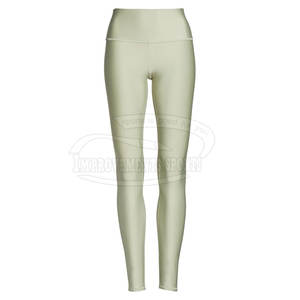 กางเกงเลกกิ้งสำหรับเล่นโยคะฟิตเนสเอวกลางไซส์ XL ของผู้หญิงกางเกงพิมพ์โลโก้ระบายอากาศได้สำหรับใส่ไปยิมวิ่ง - Product Image 1