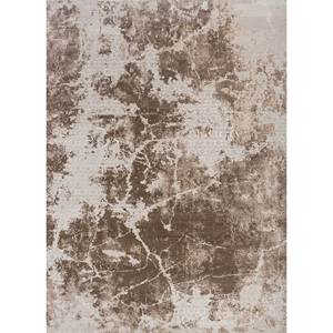 Alfombra Kavi de Lana y Seda de Bambú Anudada a Mano, Diseño Abstracto Beige Marrón para el Hogar, Pasillo, Rectangular, Diseño de Rompecabezas, Hidden Esk-640 (3D) - Product Image 1