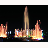 2026 Neues Design Große Tanzende Wasserfontänen-Show mit Edelstahl-Lichtdüsenpumpe und Kabel