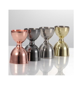 Jiggers personnalisés de différentes couleurs de capacité Logo inoxydable Steek Double vin Cocktail Barware Jiggers japonais Jigger en acier inoxydable - Product Image 3