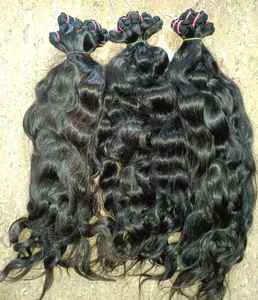 Listo para enviar En stock Extensiones de cabello Remy ondulado rizado natural indio de trama doble Cabello humano crudo para entrega instantánea - Product Image 3