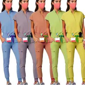 El médico friega las mujeres de los uniformes friega el top del uniforme de la enfermera para el servicio del OEM del hospital - Product Image 3