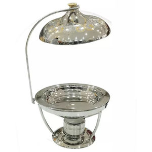 Nueva mesa de platos para servir comida de acero inoxidable Vintage platos decorativos para servir comida para uso en eventos de boda - Product Image 1