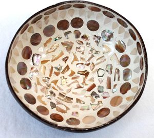 ชามมะพร้าวหรูหรากับแม่ของฝังมุกสำหรับตกแต่งบ้านบรรจุที่กำหนดเองจากเวียดนามผู้ผลิต - Product Image 4