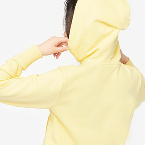 Sweats à capuche en coton vierge de haute qualité sweats à capuche surdimensionnés chauds d'hiver pour femmes pull décontracté sweat à capuche uni pour femmes - Product Image 6