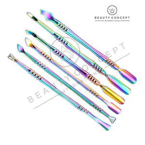 Empujador de cutículas de uñas personalizado de alta calidad buen proveedor Color del arco iris último producto empujador de cutículas suministros de uñas sostenibles - Product Image 4